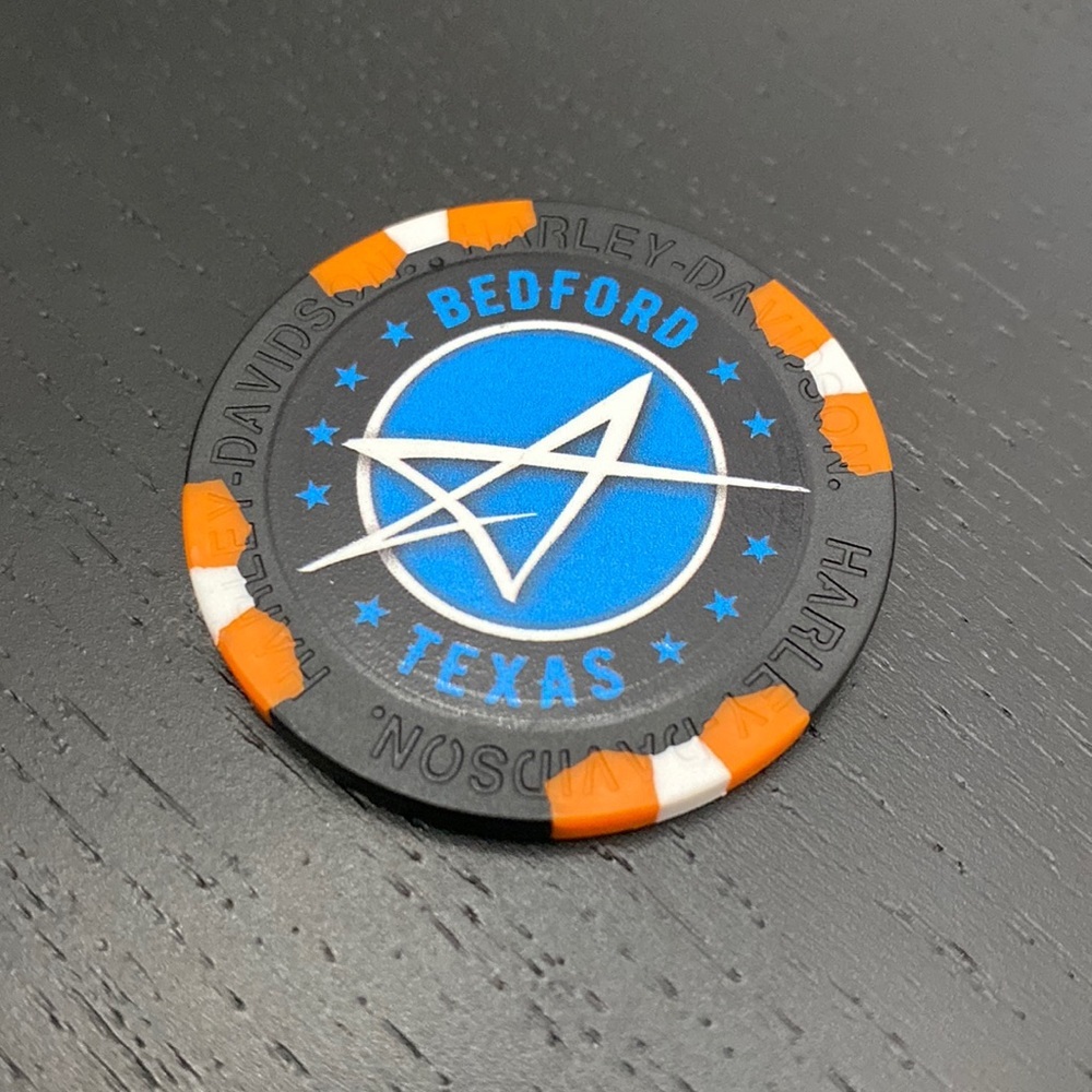 Harley-Davidson Poker Chip - Bedford, Texas - Picture 2 of 3